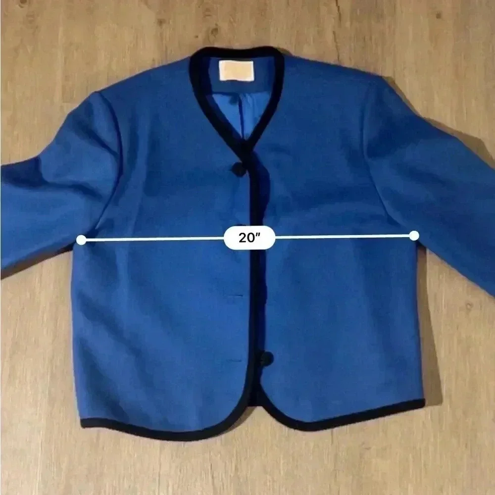 Pendleton vintage jacket - 100% wool made in the USA - blue and black - size 12 - Picture 12 of 13